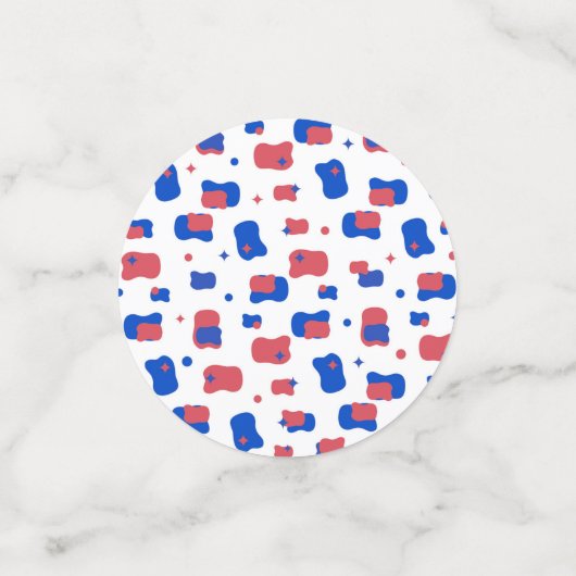 Star Spangled Pattern Confetti (Kleine voorkant)