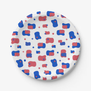 Star Spangled Pattern Papieren Bordje