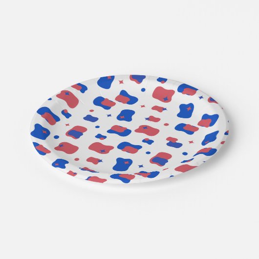 Star Spangled Pattern Papieren Bordje (Gekanteld)