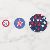 Star-Spangled Spectacle: 4 juli Tafel Confetti (Voorkanten)