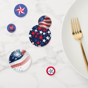 Star-Spangled Spectacle: 4 juli Tafel Confetti