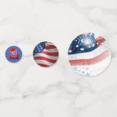 Star-Spangled Spectacle: 4 juli Tafel Confetti (Achterkanten)