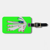 Star-Spangled Statement: Graphic I Love USA Design Bagagelabel (Voorkant horizontaal)