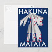 Star-Spangled Statement: Graphic I Love USA Design Briefkaart (Voorkant / Achterkant)