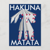 Star-Spangled Statement: Graphic I Love USA Design Briefkaart (Voorkant)