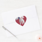Star-Spangled Statement: Graphic I Love USA Design Hart Sticker (Envelop)