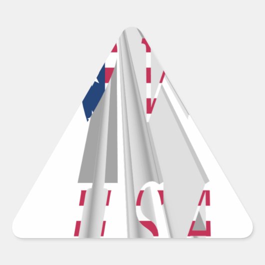 Star-Spangled Statement: Graphic I Love USA Design Sticker (Voorkant)