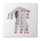 Star-Spangled Statement: Graphic I Love USA Design Tegeltje (Voorkant)