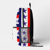 Star Spangled Stripes Print Cut Sew Rugzak (Rechts)