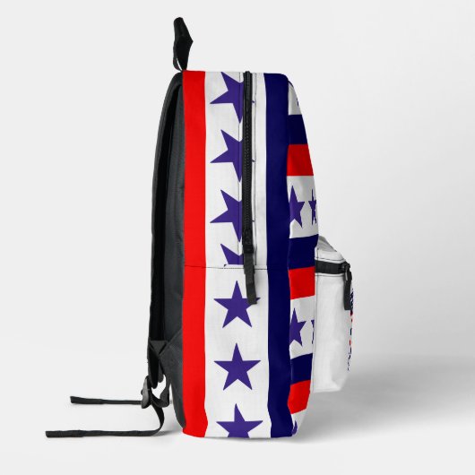 Star Spangled Stripes Print Cut Sew Rugzak (Links)