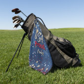 Star Spangled USA Proud Golfhanddoek (Groen)