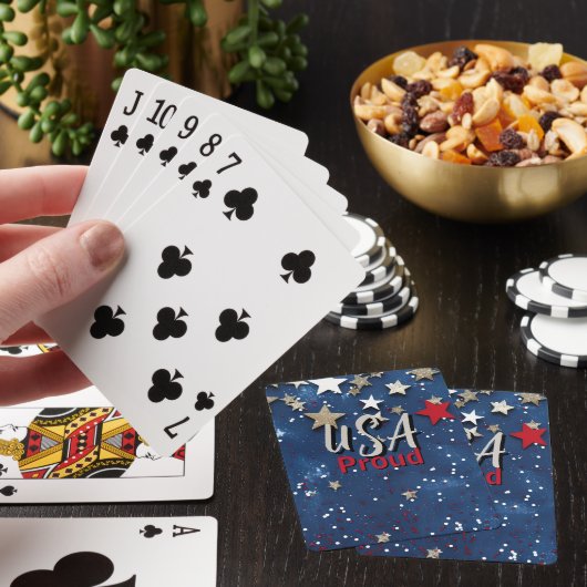 Star Spangled USA Proud Pokerkaarten (Insitu)