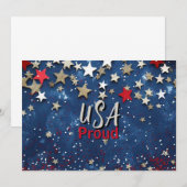 Star Spangled USA Trots Kaart (Voorkant / Achterkant)