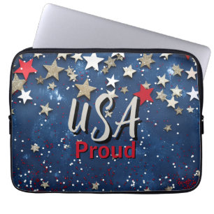 Star Spangled USA Trots Laptop Sleeve