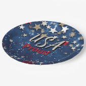 Star Spangled USA Trots Papieren Bordje (Gekanteld)