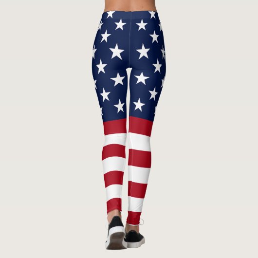 Star Spangled USA Vlag Leggings (Achterkant)