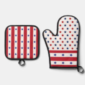 Star Spangled Vakantie Ovenwant & Pannenlap Set (Voorkant)