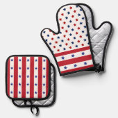 Star Spangled Vakantie Ovenwant & Pannenlap Set (Voorkant / Achterkant)