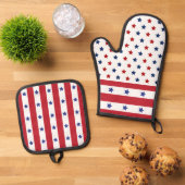 Star Spangled Vakantie Ovenwant & Pannenlap Set (Top down)