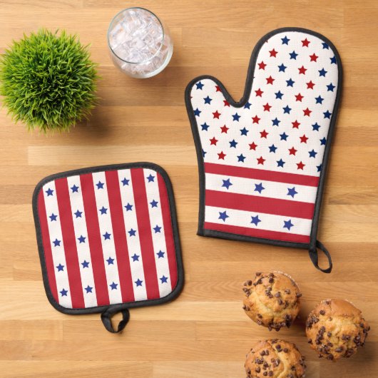 Star Spangled Vakantie Ovenwant & Pannenlap Set (Top down)