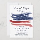 Star-Spangled Viering 4 juli Uitnodiging (Voorkant)