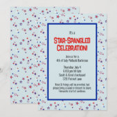 Star-Spangled Viering Patriottische Partij Kaart (Voorkant / Achterkant)