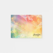 Star Sparkle Glitter DIY Persoonlijke naam Post-it® Notes (Voorkant)