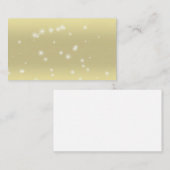 Star Sparkle Light Gold Sky-Visitekaartjes Visitekaartje (Voorkant / Achterkant)