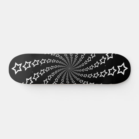 Star Spiral: Witte Sterren: Skateboard (Horizontaal)