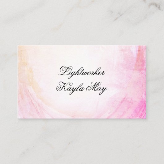 Star Spiritueel Light Reiki visitekaartje (Voorkant)