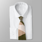 Star Stencil  Burlap Decimaal op Camo Style Stropdas (Gebonden)