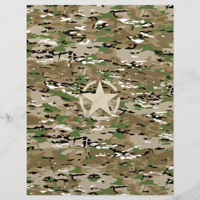 Star Stencil  Camouflage Decor (Voorkant)