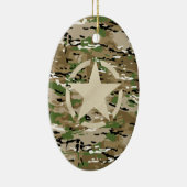Star Stencil  Camouflage Decor Keramisch Ornament (Rechts)