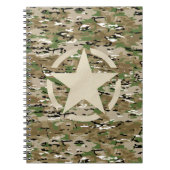 Star Stencil  Camouflage Decor Notitieboek (Voorkant)