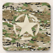 Star Stencil  Camouflage Decor Onderzetter (Voorkant)