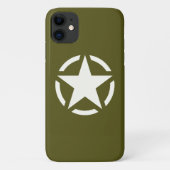 Star Stencil Classic on Khaki Green Case-Mate iPhone Case (Achterkant)