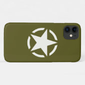 Star Stencil Classic on Khaki Green Case-Mate iPhone Case (Achterkant (horizontaal))