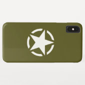 Star Stencil Classic on Khaki Green Case-Mate iPhone Case (Achterkant (horizontaal))