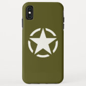 Star Stencil Classic on Khaki Green Case-Mate iPhone Case (Achterkant)