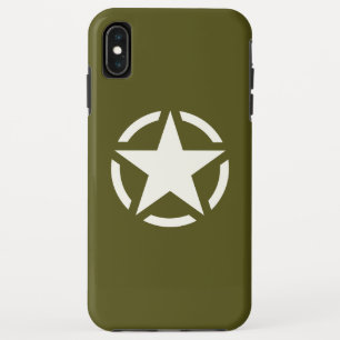 Star Stencil Classic on Khaki Green Case-Mate iPhone Case