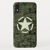 Star Stencil  Decal Green Camouflage Case-Mate iPhone Case (Achterkant)