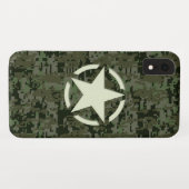 Star Stencil  Decal Green Camouflage Case-Mate iPhone Case (Achterkant (horizontaal))