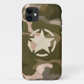 Star Stencil Decal on Camo Style iPhone Ca Case-Mate iPhone Case (Achterkant)