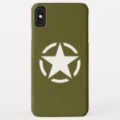 Star Stencil Decal on Khaki Green Case-Mate iPhone Case (Achterkant)
