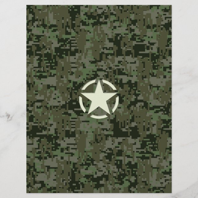 Star Stencil Digital Woodland (Voorkant)