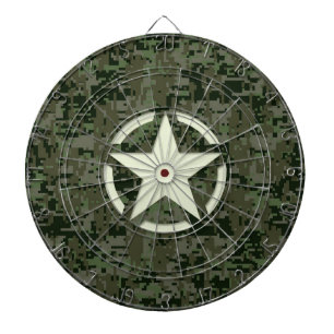 Star Stencil Digital Woodland Dartbord