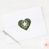 Star Stencil Digital Woodland Hart Sticker (Envelop)