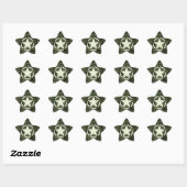 Star Stencil Digital Woodland Ster Sticker (Vel)