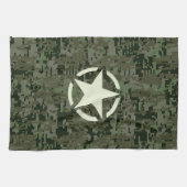 Star Stencil Digital Woodland Theedoek (Horizontaal)