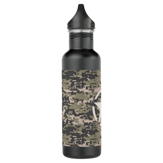 Star Stencil  digitale camouflage stijl Waterfles (Links)